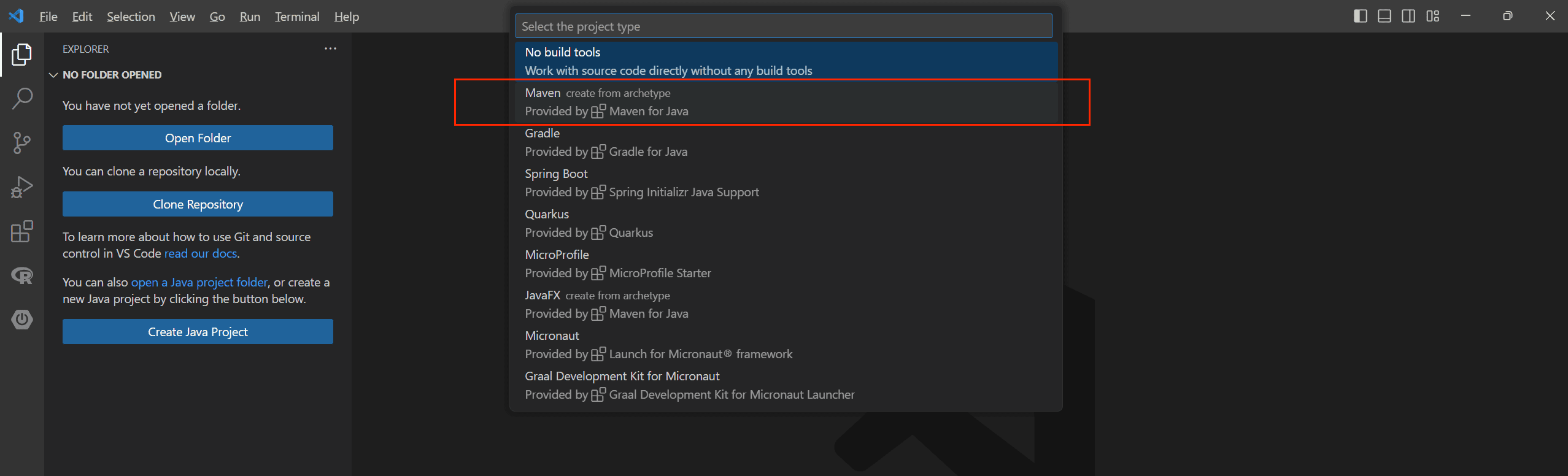 visual-studio-code-maven-java